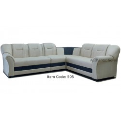 5 Seat Ivory Corner Sofa