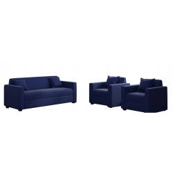 3+1+1 Blue Sofa