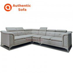 White corner sofa with...