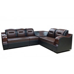 Leatherette sofa